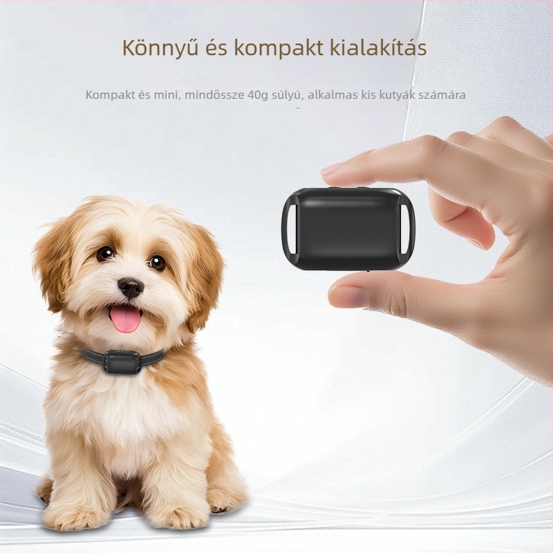 Mini kompakt automata ugatásellenőrző készülék hang- és áramütés funkcióval, hangvezérléses nyakörv
