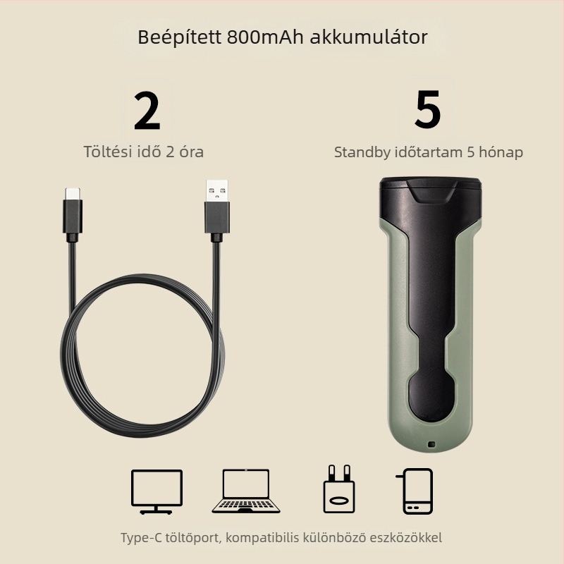 Xwpet hordozható ultrahangos kutyariasztó, háromfejű, ugatás elleni és LED zseblámpa