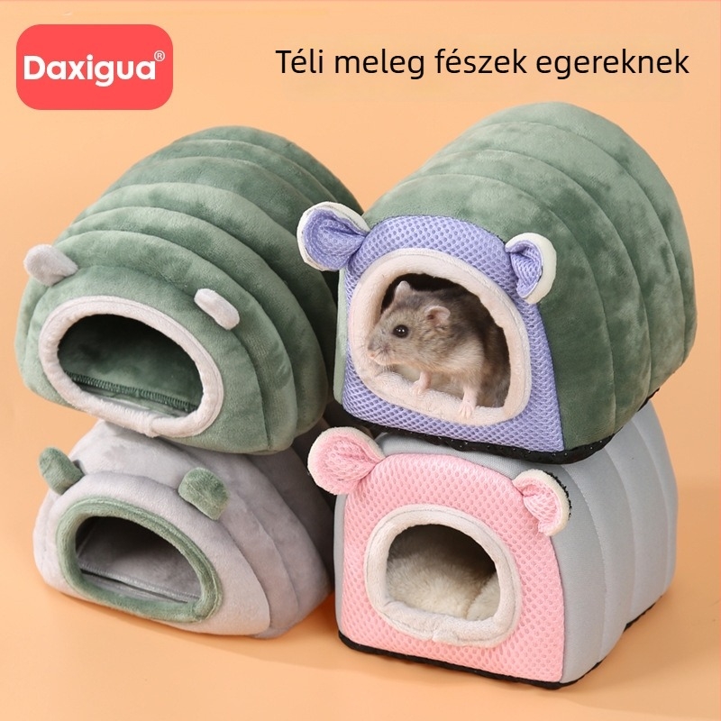 Hamster pamutfészek — textilfészek tavaszra, őszre és télre