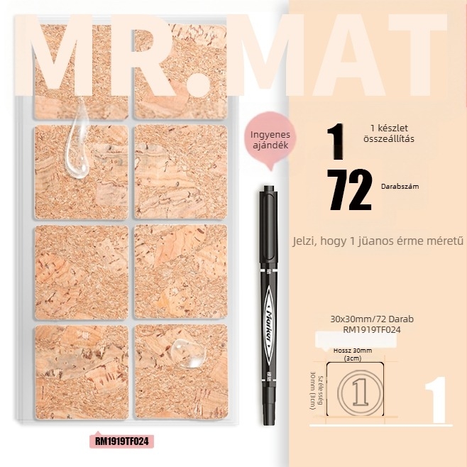 ParaFa címke matrica – önragasztó, nyomtatott, koreai stílus, vízálló esszenciális olaj címkékhez és pohár-azonosításhoz