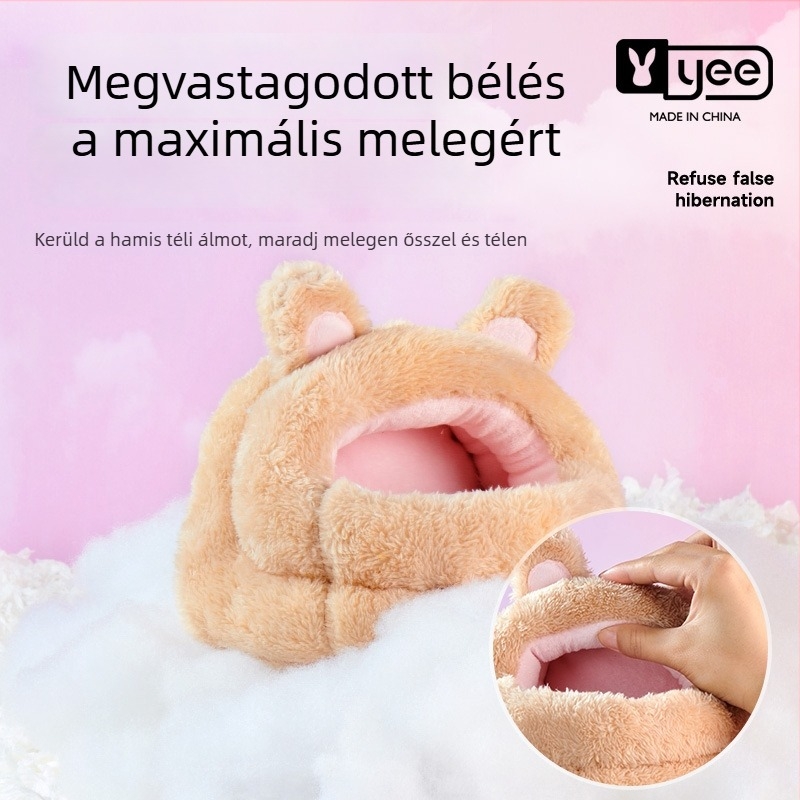 yee hörcsögfészek, belső fleece-szel bélelt pamut, gömb alakú meleg odú őszre és télre, fenntartja a hőmérsékletet