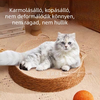 Rattanból készült macskafészek, japán stílus, félig zárt, légáteresztő, négyévszakos