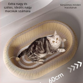 Macska karmolótábla integrált odúval; Egyszerű stílus; Doboz mennyiség: 1 db; Anyag: Egyéb