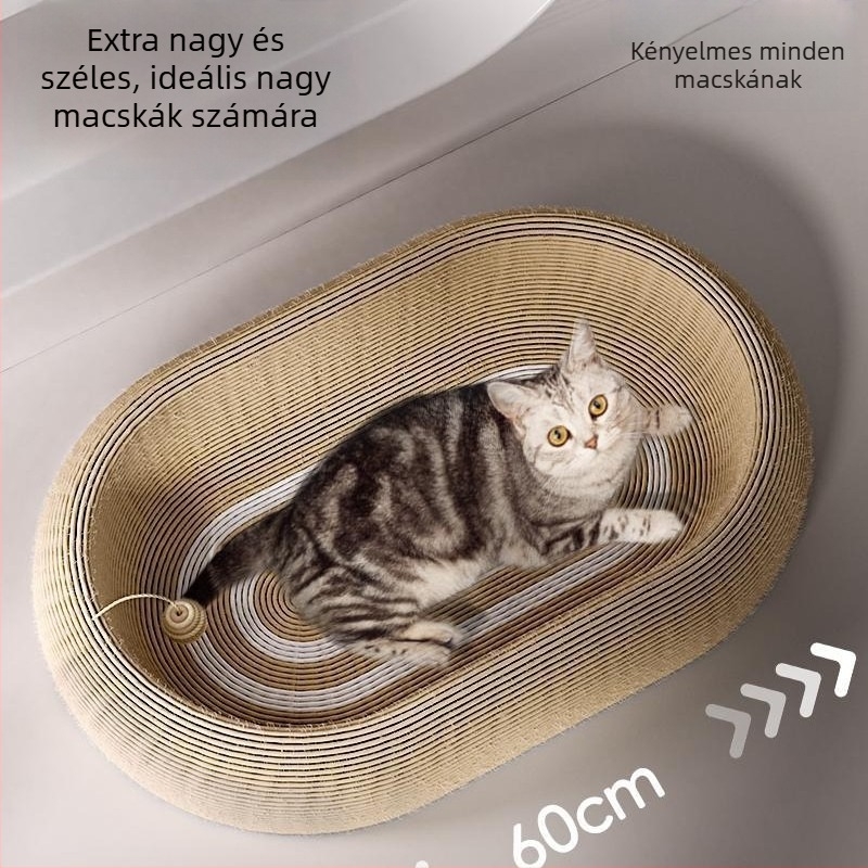 Macska karmolótábla integrált odúval; Egyszerű stílus; Doboz mennyiség: 1 db; Anyag: Egyéb