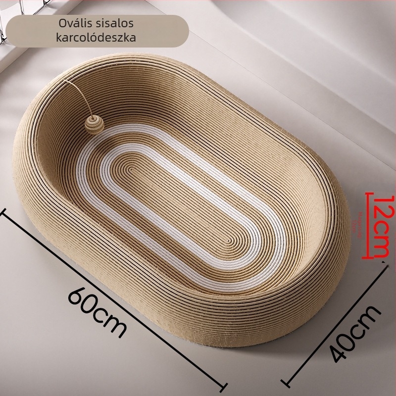 Macska karmolótábla integrált odúval; Egyszerű stílus; Doboz mennyiség: 1 db; Anyag: Egyéb
