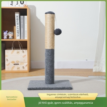 Sisal macska karmoló tábla függőleges karoszlop, kopásálló, levehető, minimalist stílus, csomagolás 1 db
