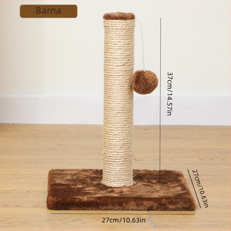 Sisal macska karmoló tábla függőleges karoszlop, kopásálló, levehető, minimalist stílus, csomagolás 1 db