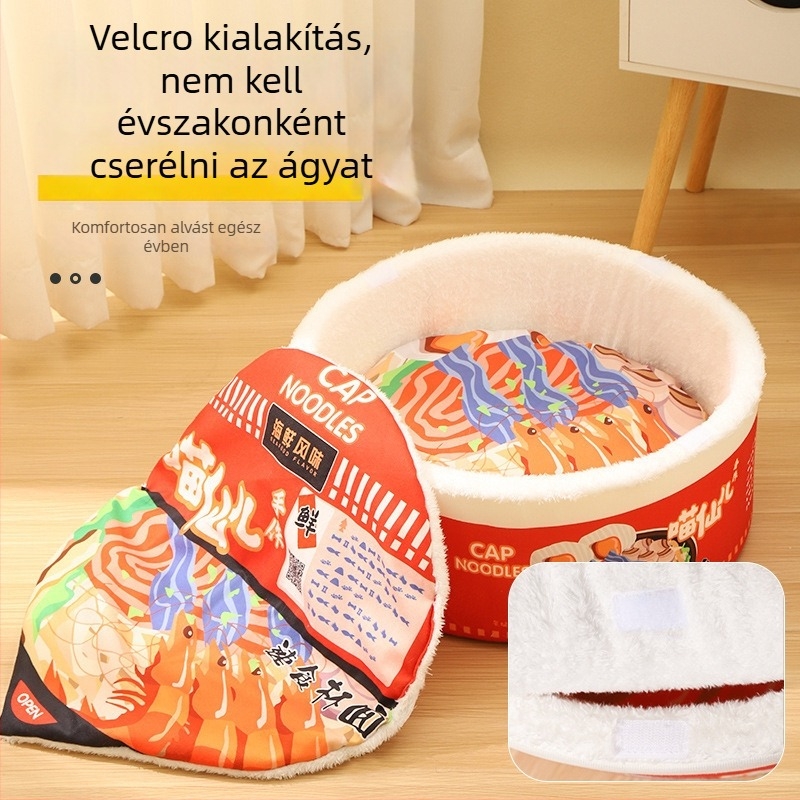 Textilből készült macskafészek; származás Jiangsu; kategória: kisállatfészkek; márka: Cute to all living beings; alkalmas macskáknak