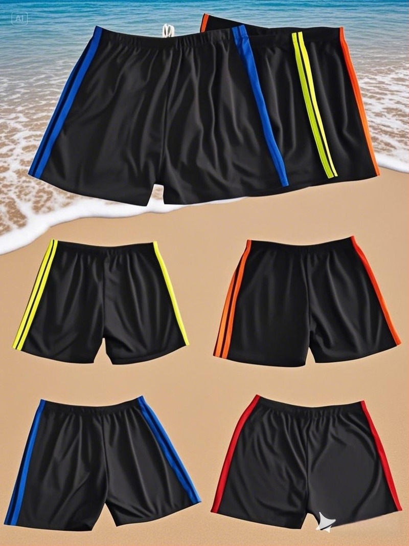 Férfi boxer úszónadrág, Milk Silk anyag, poliészter 30-50%, 70G, rövidnadrág-stílus, úszáshoz és vízi tevékenységekhez