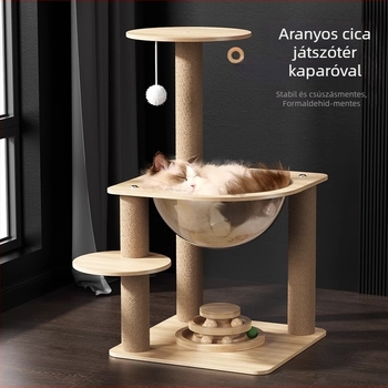 Űrkapszula alakú macskafák beépített mászókerettel és odúval (Anyag: Egyéb; Stílus: Minimalista; Márka: Nothing)