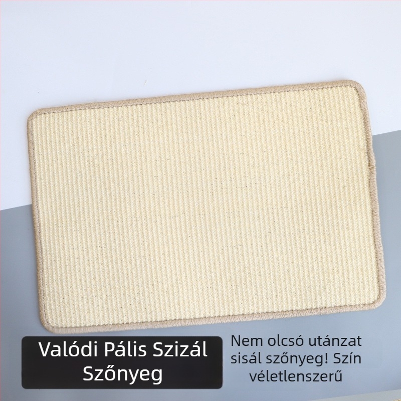 Szizál macska karmolás matrac – kopásálló, szálmentes felület, egyszerű dizájn, vertikális rögzítés a kanapéhoz
