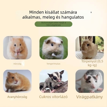 Minden szezonra alkalmas hörcsögfészek, karcolásálló, mosható, félzárt, lélegző, kisállatfészek, arany hörcsög rejtekhelye, biztonságérzetet nyújt