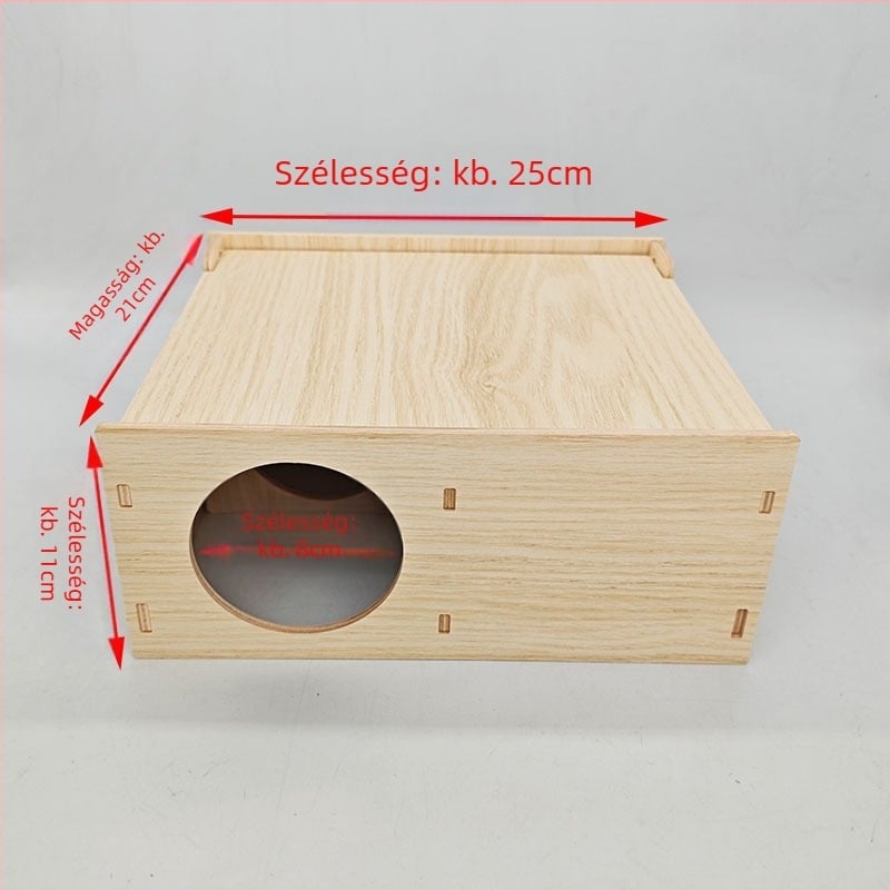 Aoyi fa hamsterfészek bővíthető, többhelyiséges kialakítással, négy évszakos használatra