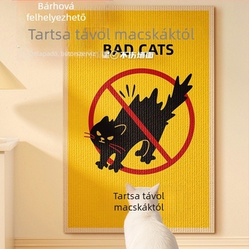Falasra szerelhető macska karmoló tábla filcből, vastag, kopásálló, nem morzsolódik, kanapét védő
