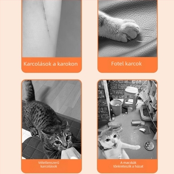 Falasra szerelhető macska karmoló tábla filcből, vastag, kopásálló, nem morzsolódik, kanapét védő