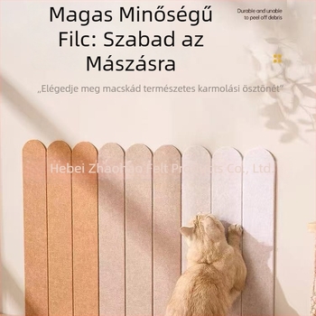 Macska falra szerelhető karcoló - poliészter rostból, egyszerű stílus, 20 darabos csomag