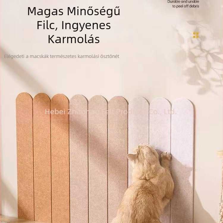 Macska falra szerelhető karcoló - poliészter rostból, egyszerű stílus, 20 darabos csomag