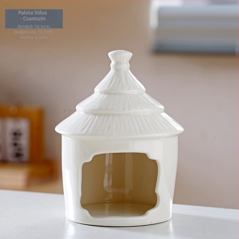 Kerámiából készült hörcsög alvófészek, Baimao Ceramics, hörcsögöknek, nyári hűtés