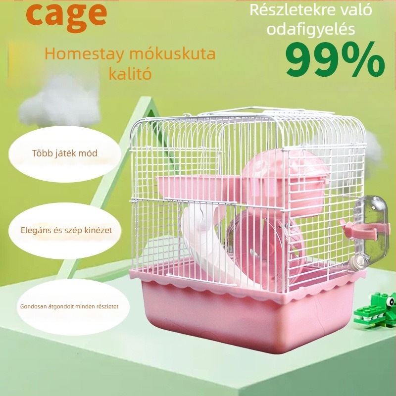 Hörcsög ketrec | műanyag | négyzet alakú | hordozható | Márka Pet royal house