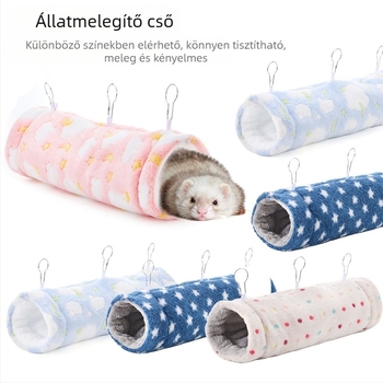 Hörcsög plüss alagút – pamutból, meleg rejtekhely