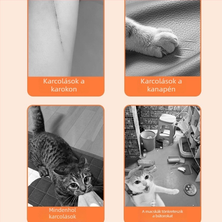 Filcből készült macska karmoló tábla, önragasztó, függőleges falra szerelhető, kanapévédő a karmolások ellen, macska karmolós játék