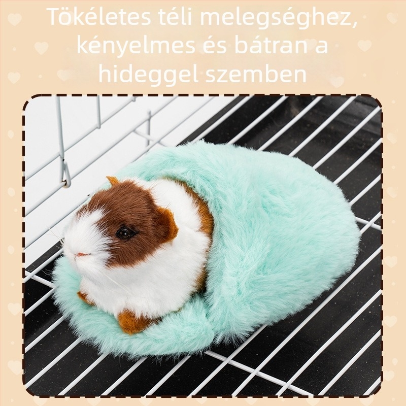 Hamster odú matrac, ovális poliészter, melegen tartó, beltéri használatra