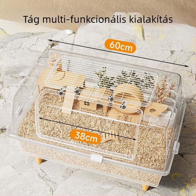 Hörcsög ketrec — műanyagból, hörcsögök számára, rágásbiztos