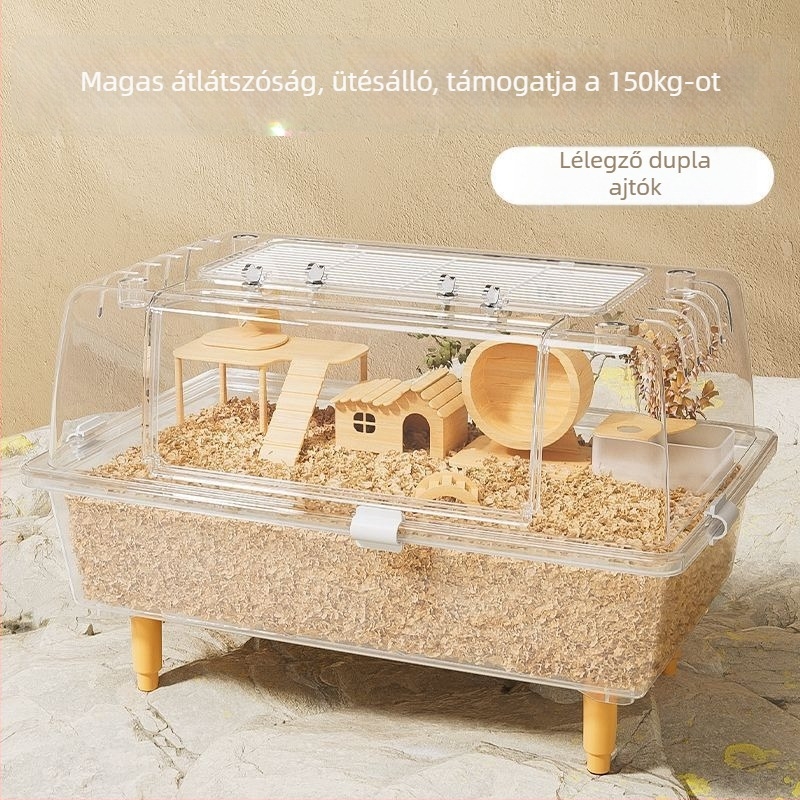 Hörcsög ketrec — műanyagból, hörcsögök számára, rágásbiztos