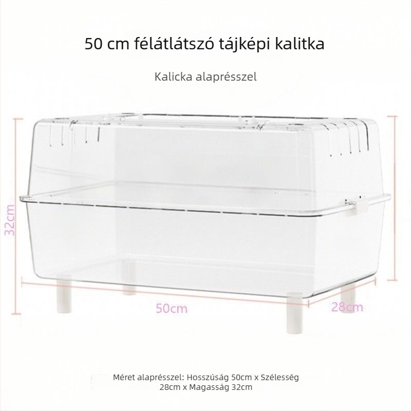 Plasztikából készült hamsterketrec, rágásbiztonságos