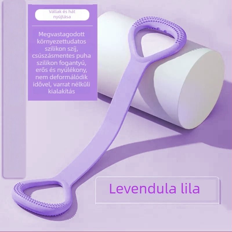 Ellenállás-szalag nyolcszög alakú feszítővel hát- és vállnyújtáshoz, jóga és fitnesz, TPR anyagból