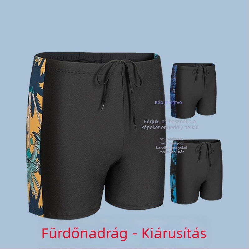 Férfiak számára plusz méretű úszóruha készlet: úszónadrág, kétrészes úszóruha, úszószemüveg, úszósapka és felfújható úszó gyűrű