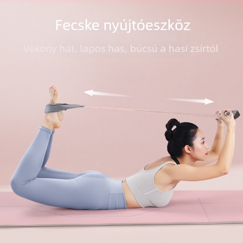 Textil borítású lábpedál nyújtó készülék, sit-up segéd, szakadásálló pedálfeszítő, zsírégető edzésfelszerelés