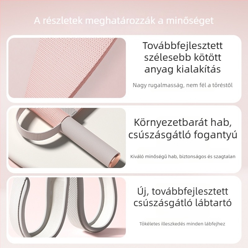 Textil borítású lábpedál nyújtó készülék, sit-up segéd, szakadásálló pedálfeszítő, zsírégető edzésfelszerelés