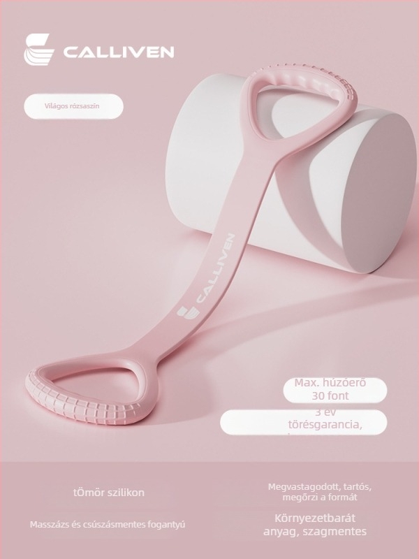 8-formájú szilikon hát-edző húzóeszköz – otthoni fitnesz és nyújtás