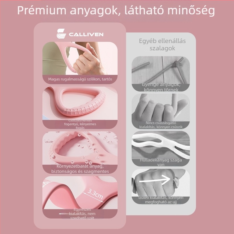 8-formájú szilikon hát-edző húzóeszköz – otthoni fitnesz és nyújtás