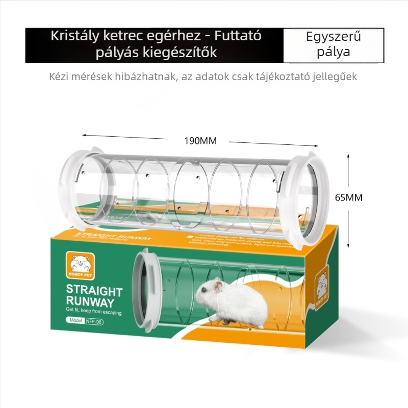 NOMOY PET kristály hörcsög ketrec — műanyag, hörcsög számára, négy évszakos