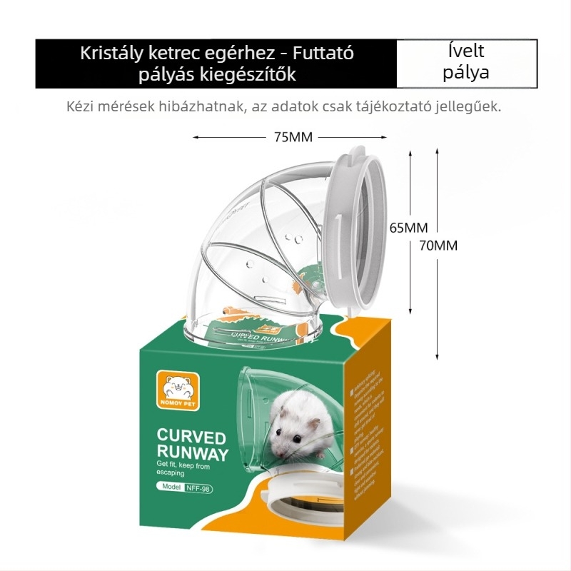 NOMOY PET kristály hörcsög ketrec — műanyag, hörcsög számára, négy évszakos