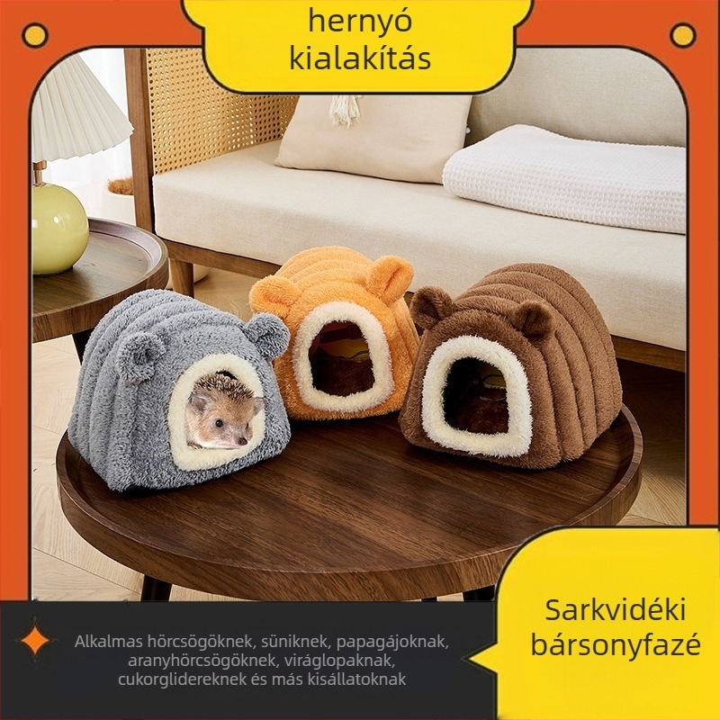 Hamster pamutfészek – textil kivitel, Beibei Pets, hamstereknek