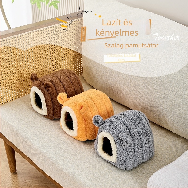 Hamster pamutfészek – textil kivitel, Beibei Pets, hamstereknek