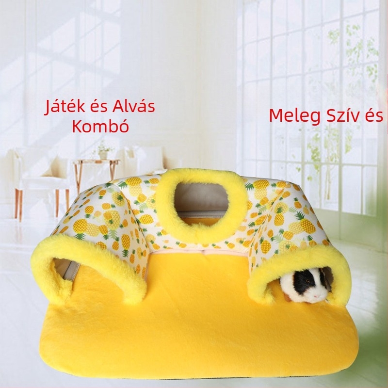 U-formájú szivacs hörcsög odú beltéri használatra, négy évszakos minimalistikus stílus, szórakozás, meleg és pihenés