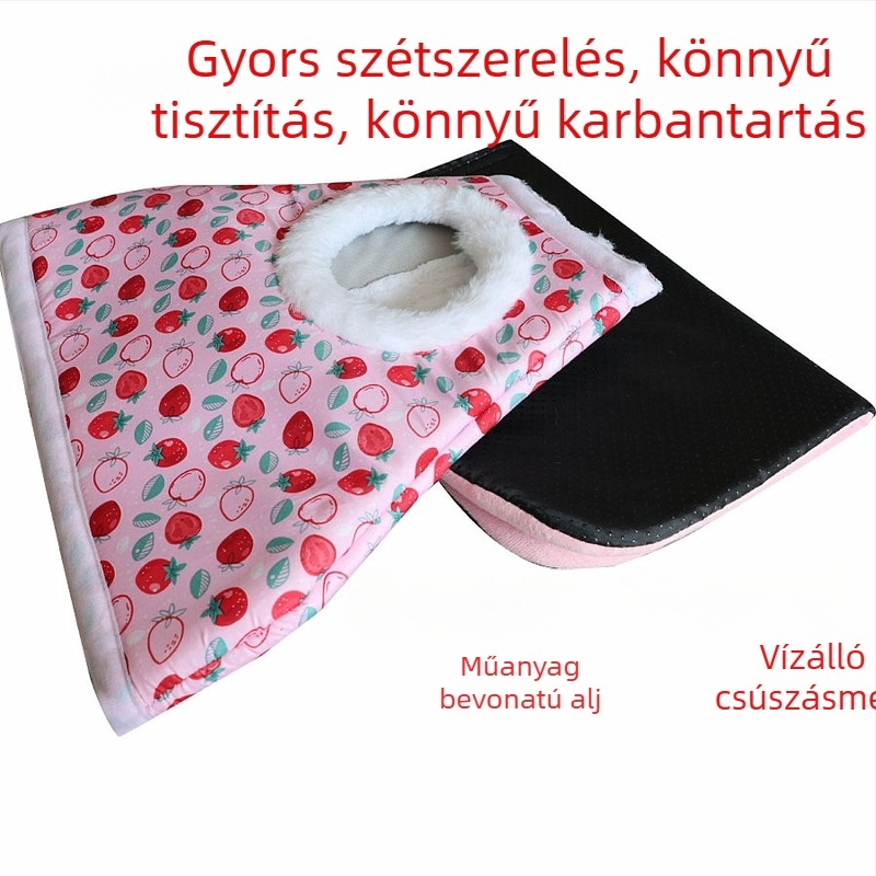 U-formájú szivacs hörcsög odú beltéri használatra, négy évszakos minimalistikus stílus, szórakozás, meleg és pihenés