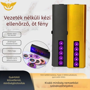 Kézi UV kód-ellenőrző lámpa chip-ellenőrzésre, 5 LED, alumínium ház