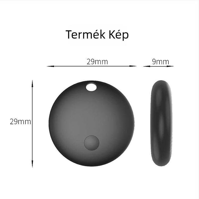 Objektum-nyomkövető F03c | Akkumulátor 210 mAh • Vezeték nélküli hatótáv 50 m • Méretek 29×29×9 mm • Tömeg 7,2 g
