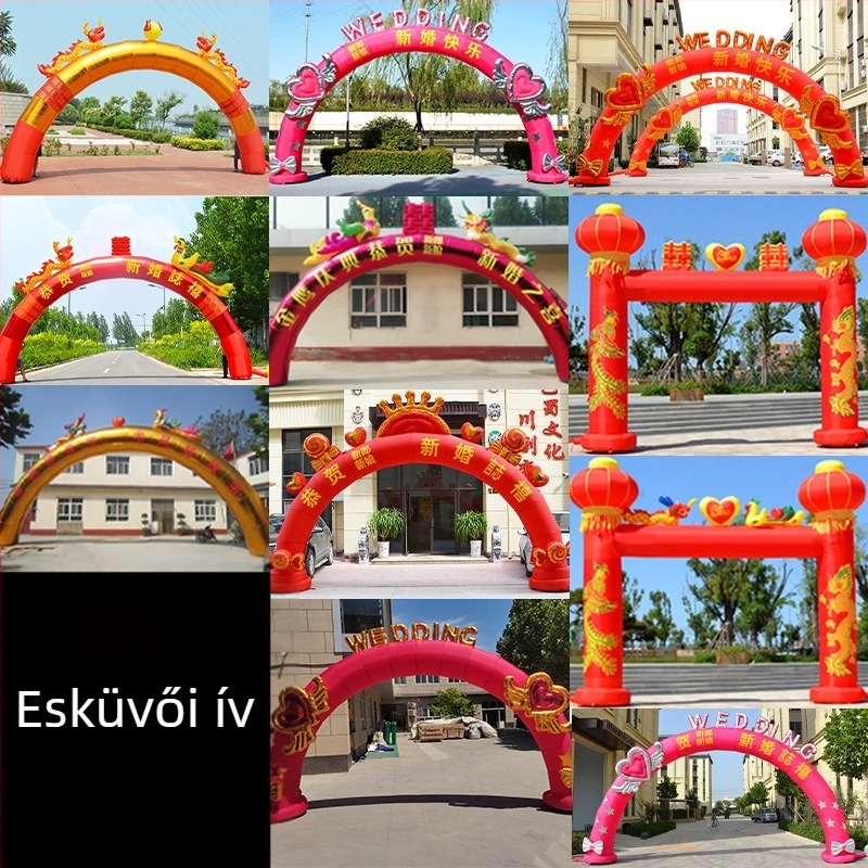 Esküvői felfújható ívkapu – GM189, Oxford anyag, zacskóban csomagolva, testreszabható feldolgozás