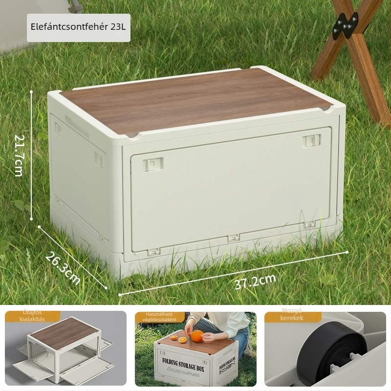 Összecsukható PP műanyag tároló doboz autóba, 30L/55L kapacitás, multifunkcionális