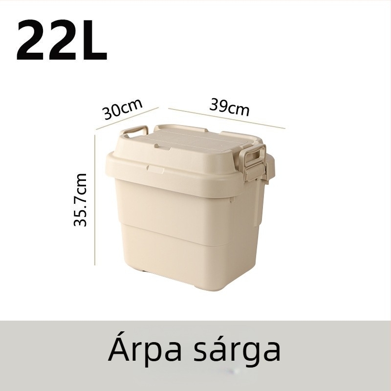 Autóhoz való kemping tároló doboz, megerősített, nagy kapacitású, négyzet alakú műanyag doboz, hordozható és többfunkciós, 100% új anyag