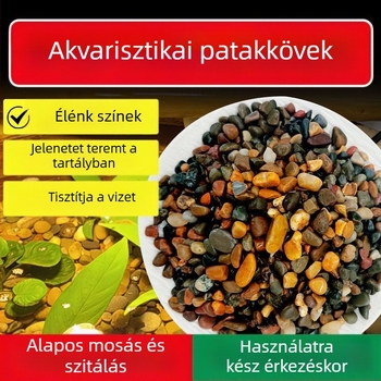 Természetes patakkövek akvárium aljzatához: homok, kavics és patakkövek dekoratív vízivilágért
