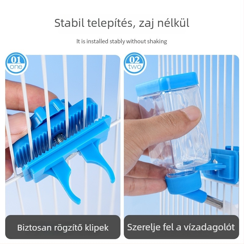 Automatikus etető- és itató készülék madaraknak – ABS anyag, modell HTJ547567456