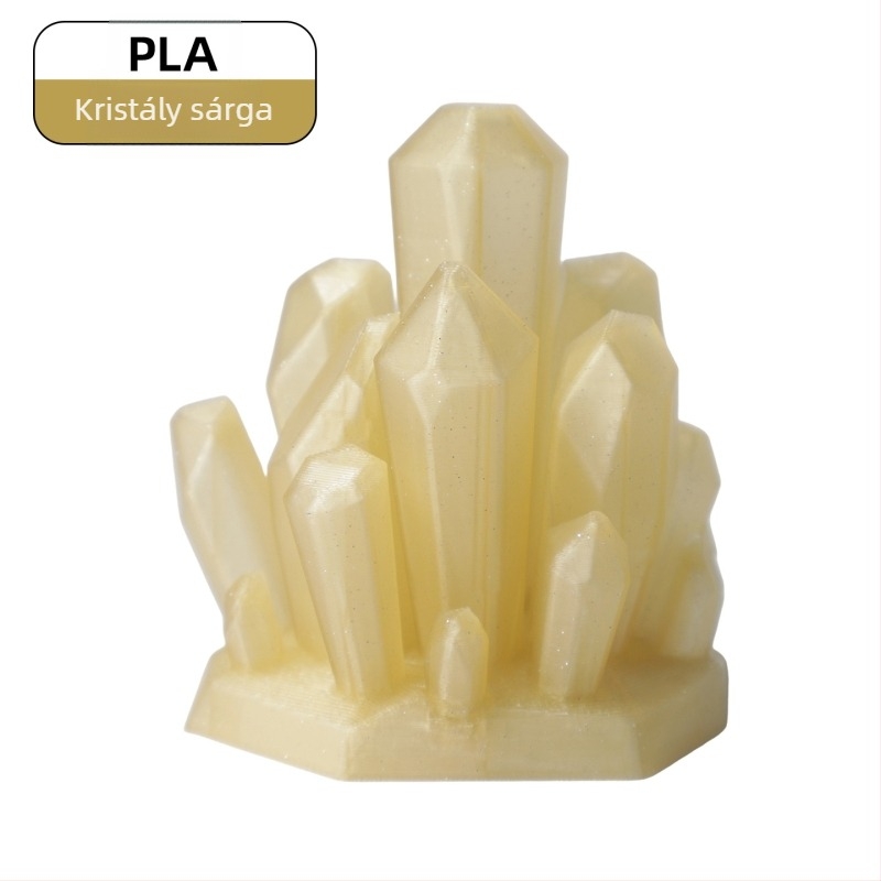 PLA filament 3D nyomtatáshoz, kristályhatás (Anyag: PLA; Tömeg: 1 kg; Márka: Ningmei Technology; Testreszabható: Igen)