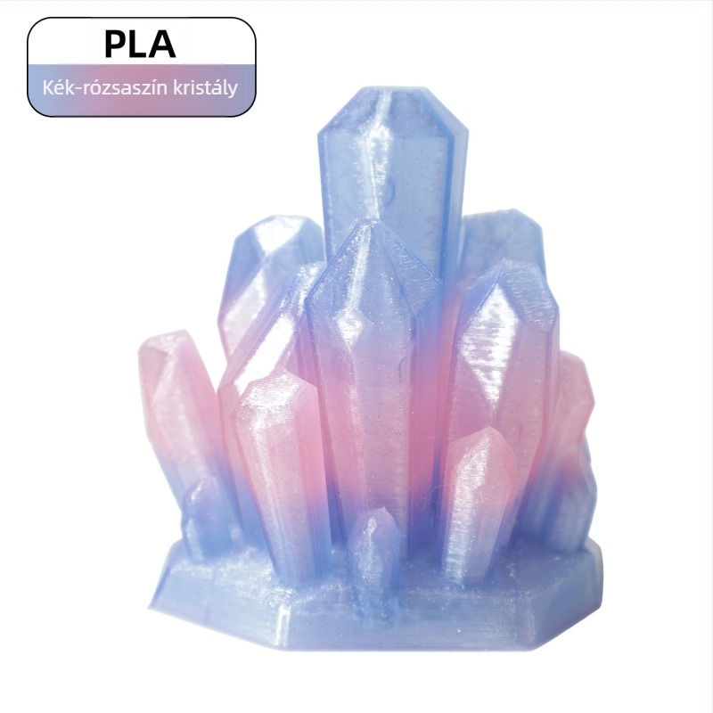 PLA filament 3D nyomtatáshoz, kristályhatás (Anyag: PLA; Tömeg: 1 kg; Márka: Ningmei Technology; Testreszabható: Igen)